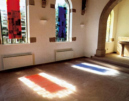 Lothar Quinte - Glasfenster - Kapelle Champenay Elsass - 2000